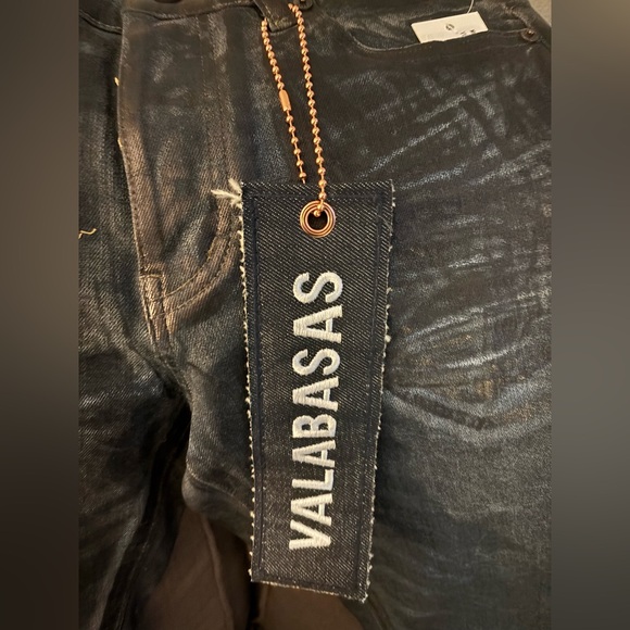Valabasas Dirty Indigo Waxed Jeans – Size 32 – New With Tags - Picture 6 of 11